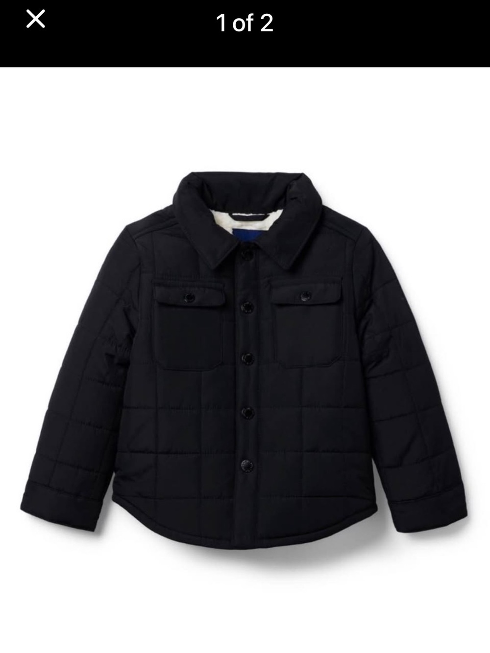 Janie and Jack Boys' Quilted Puffer Jacket - Black